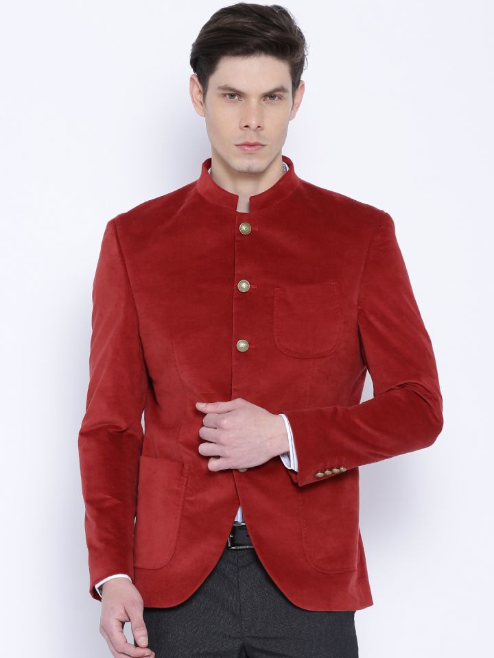 Red colour outlet blazer mens