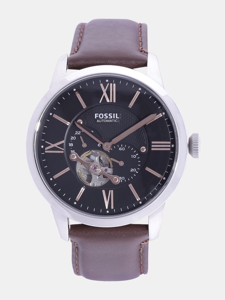 Buy Fossil Men Gunmetal Toned Analogue 