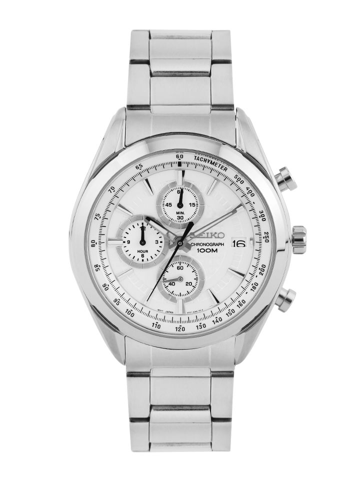 Buy SEIKO Chronograph Men Off White Analogue Watch SSB173P1