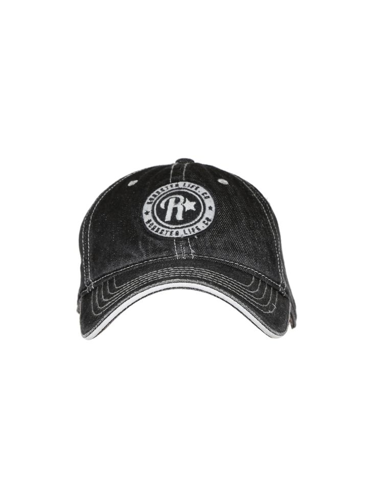 washed denim cap