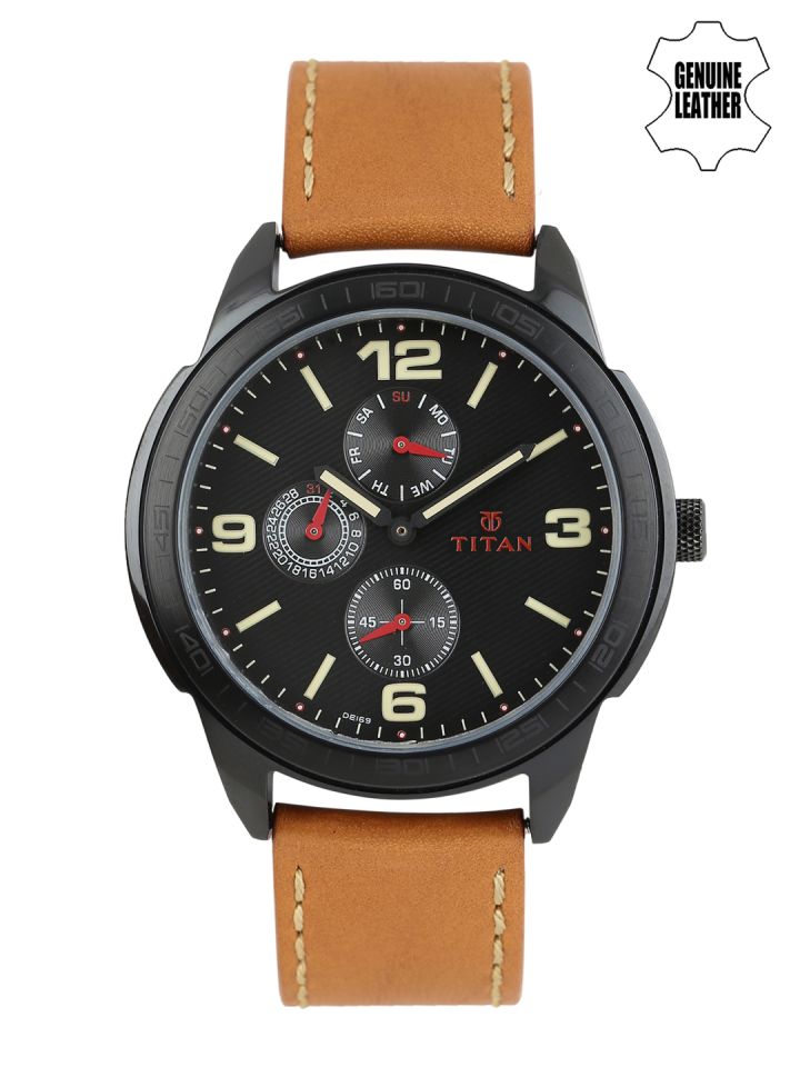 Buy Titan Men Brown Dial Watch 1585NL01 Watches for Men