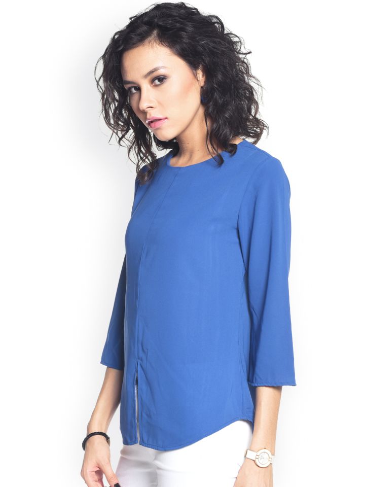 Buy Blue Tops for Women by Besiva Online
