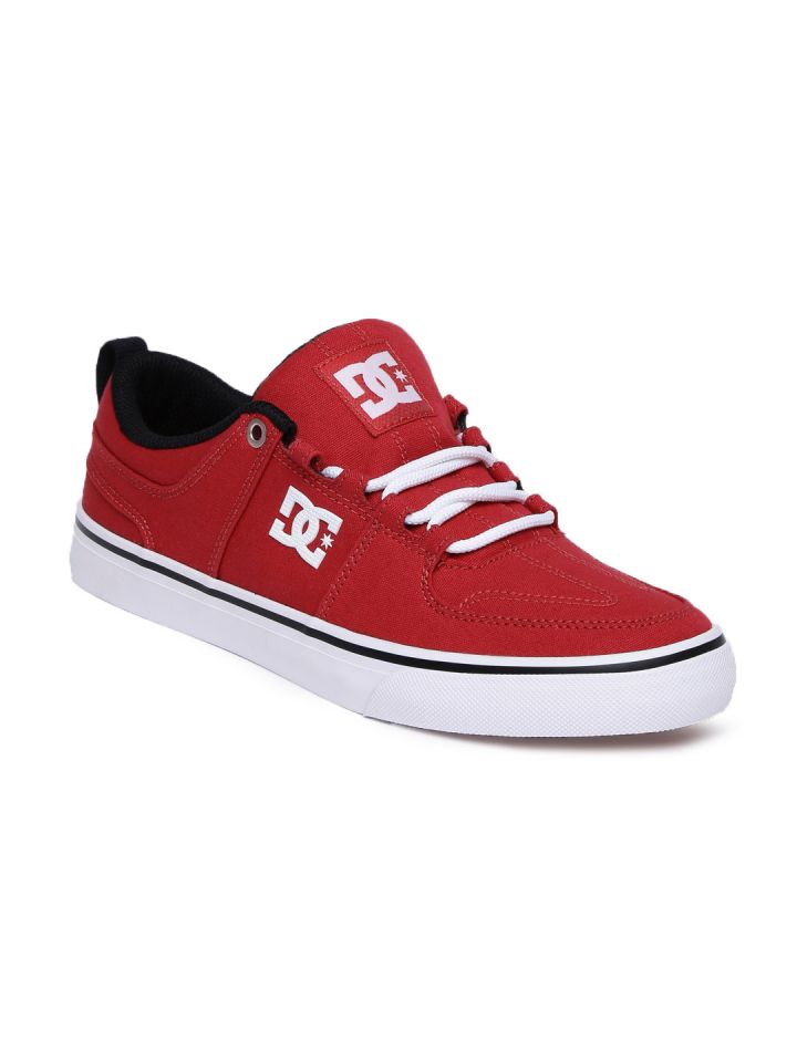 Dc red sneakers sales