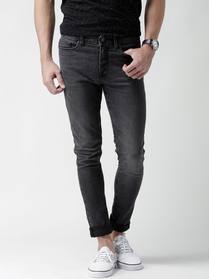 Buy New Look Black Washed Skinny Fit Stretchable Jeans Jeans for