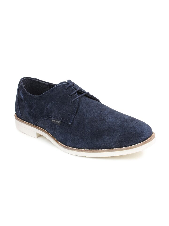 Red Tape Men Blue Leather Casual Shoes 