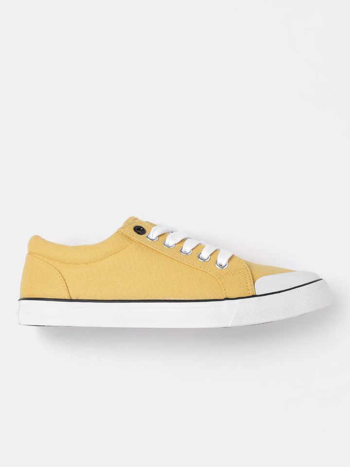 yellow canvas shoes online