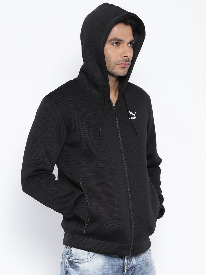 Buy PUMA Black Polyester Windcheater 