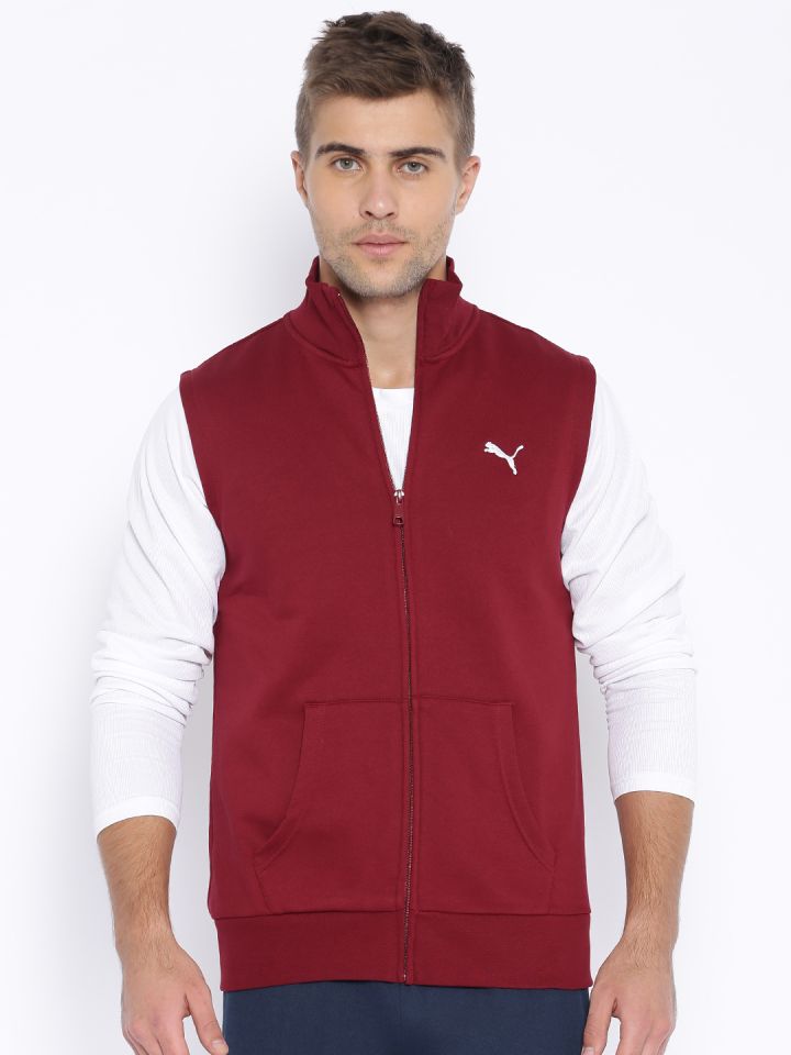 Puma sleeveless solid men's jacket online