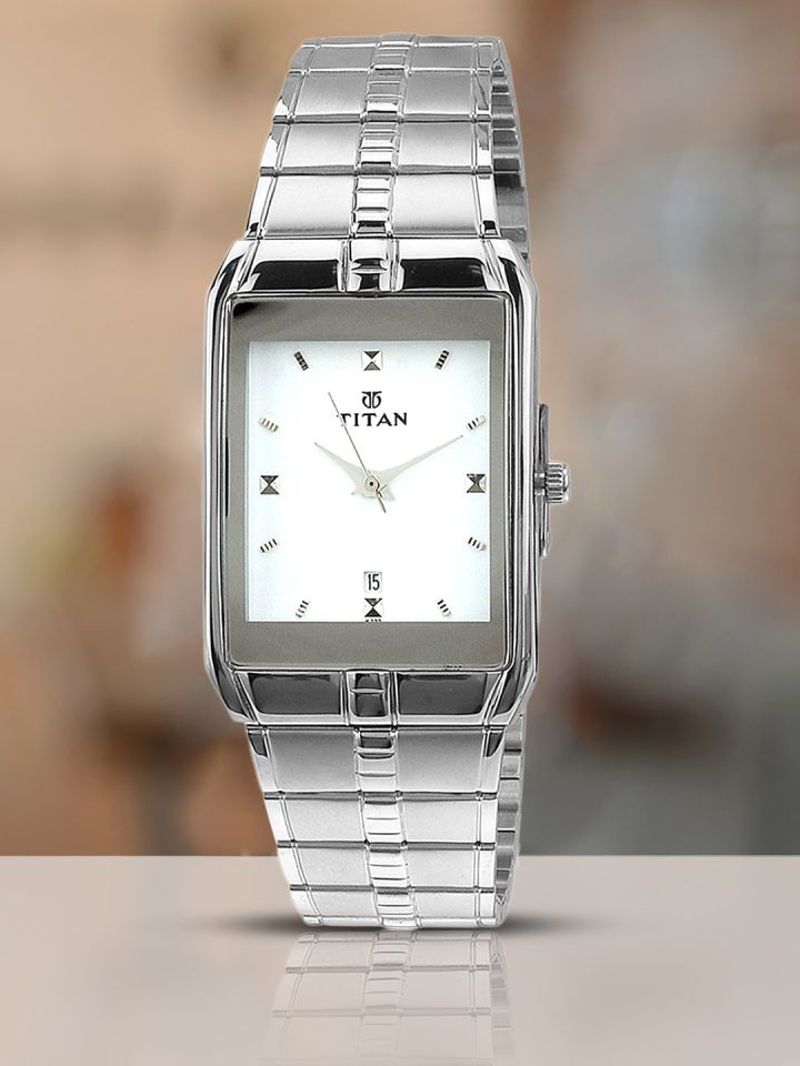 Titan square dial watches for men outlet