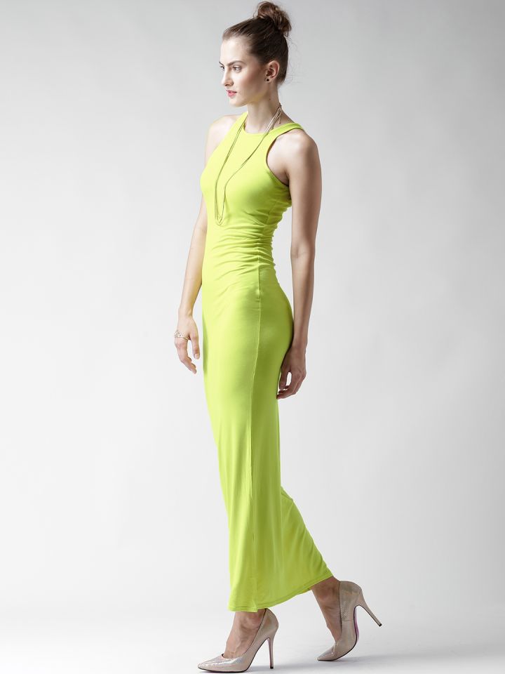 Lime green dress boohoo shop