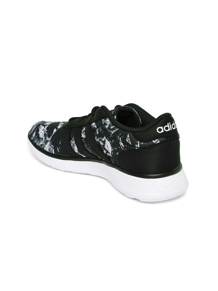 Buy ADIDAS NEO Women Black Printed Lite Racer Sneakers Casual