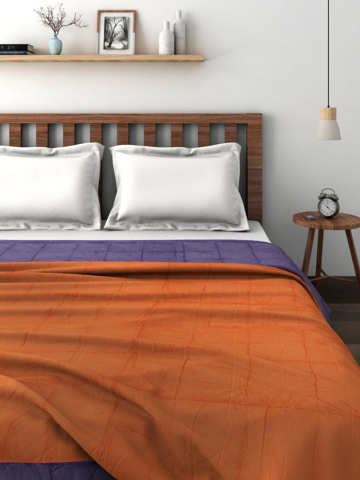 Buy Raymond Home Rust Orange Reversible Ac Double Quilt Comforter