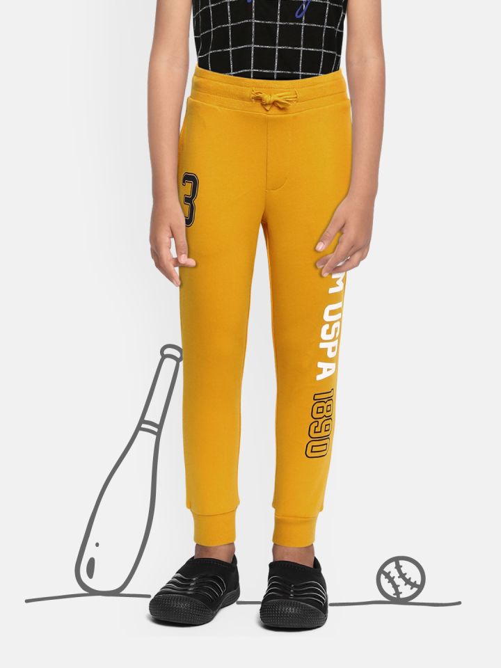 Yellow joggers kids outlet