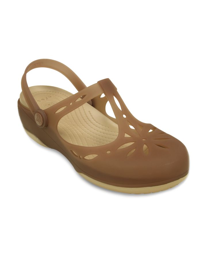 Crocs Carlie Women Brown Clogs