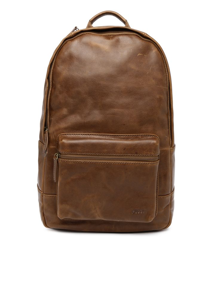 Buy Fossil Men Brown Leather Backpack Backpacks for Men