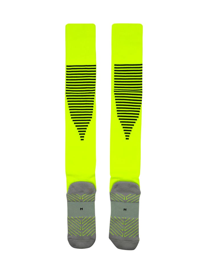 Buy Nike Unisex Grey & Neon Green Cushioned Knee Length Soccer - Socks for Unisex 1421487 Myntra