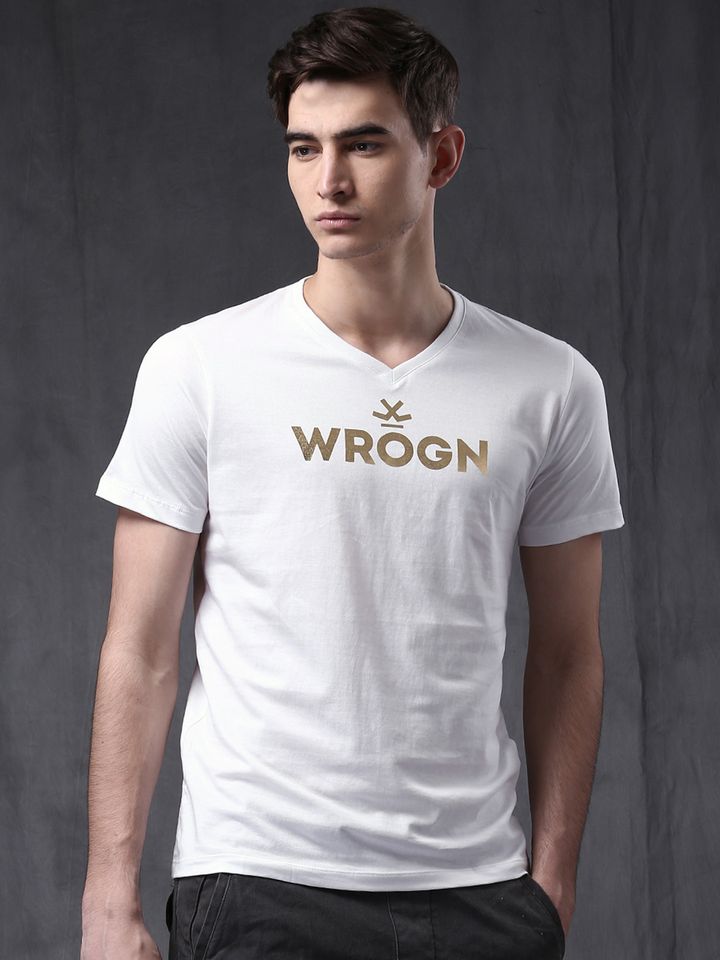 Buy Wrogn White Printed T Shirt Tshirts For Men 1421972 Myntra Wrogn is a breakaway youth fashion brand. wrogn white printed t shirt