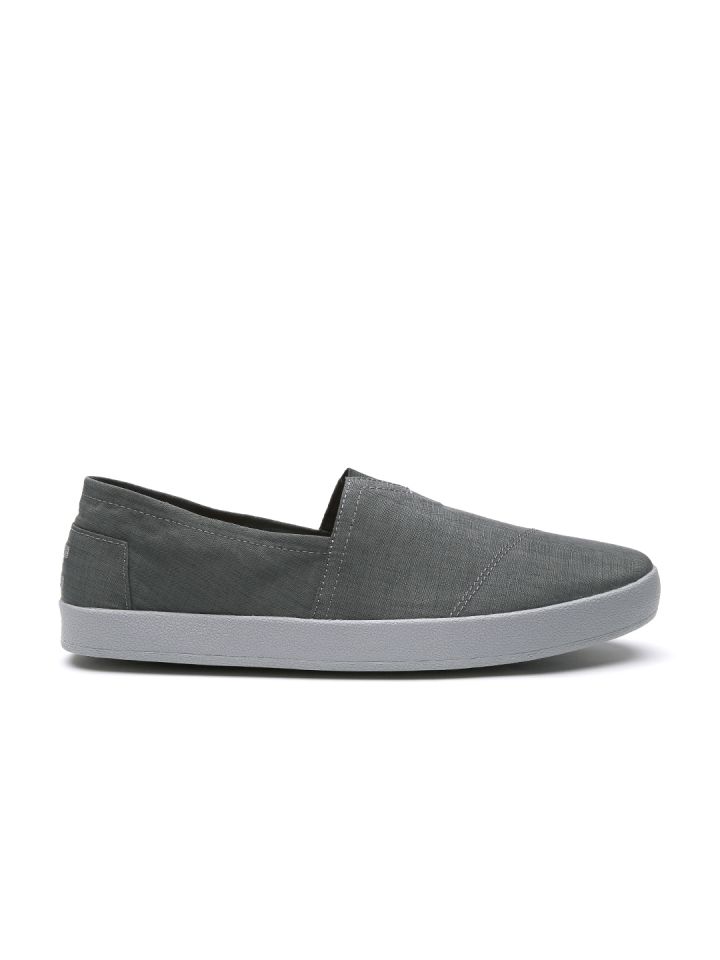 TOMS Men Grey Slip Ons - Casual Shoes 