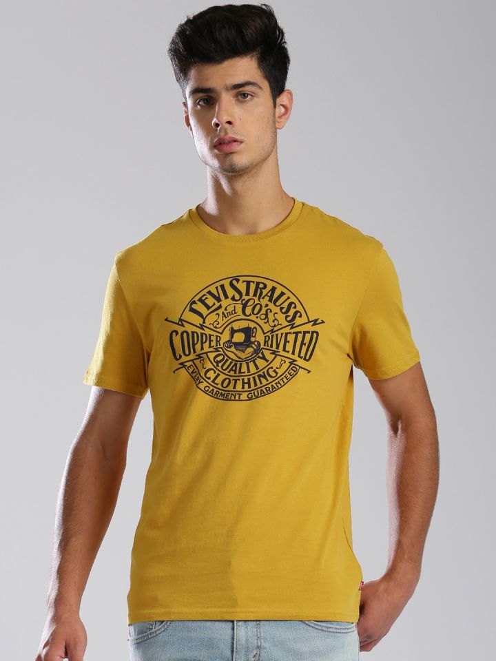 levis mustard t shirt