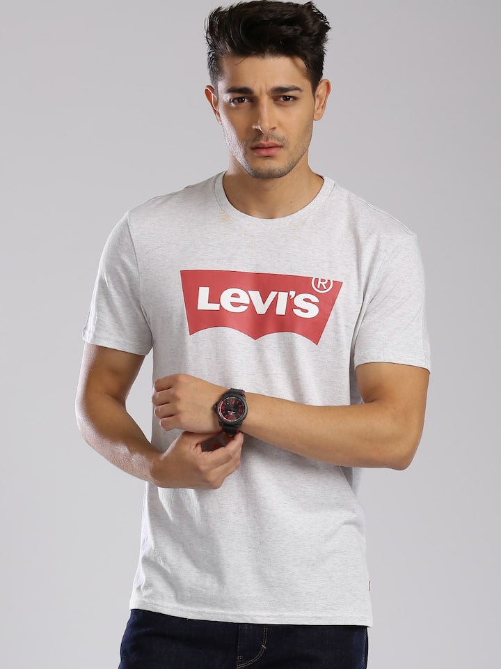 red and white levi's t shirt