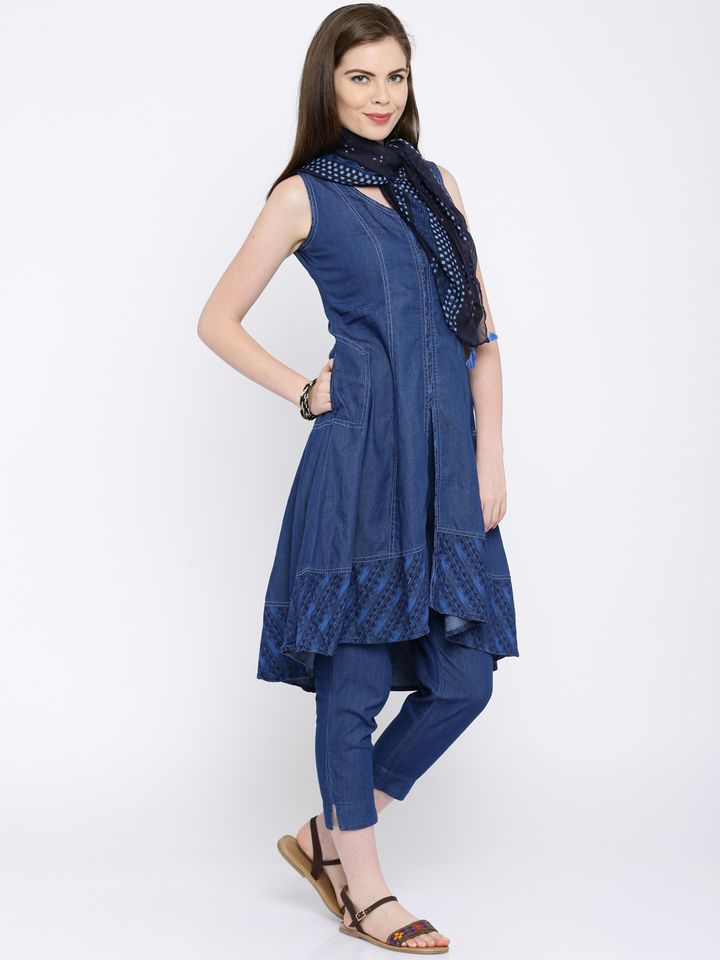 biba denim kurta