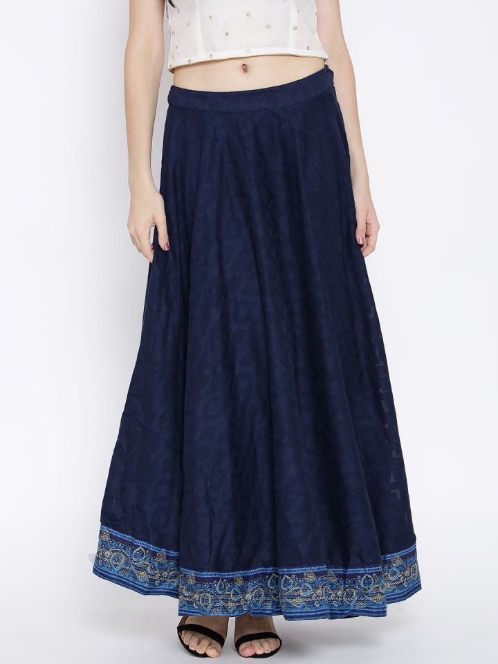 Navy blue outlet ethnic skirt
