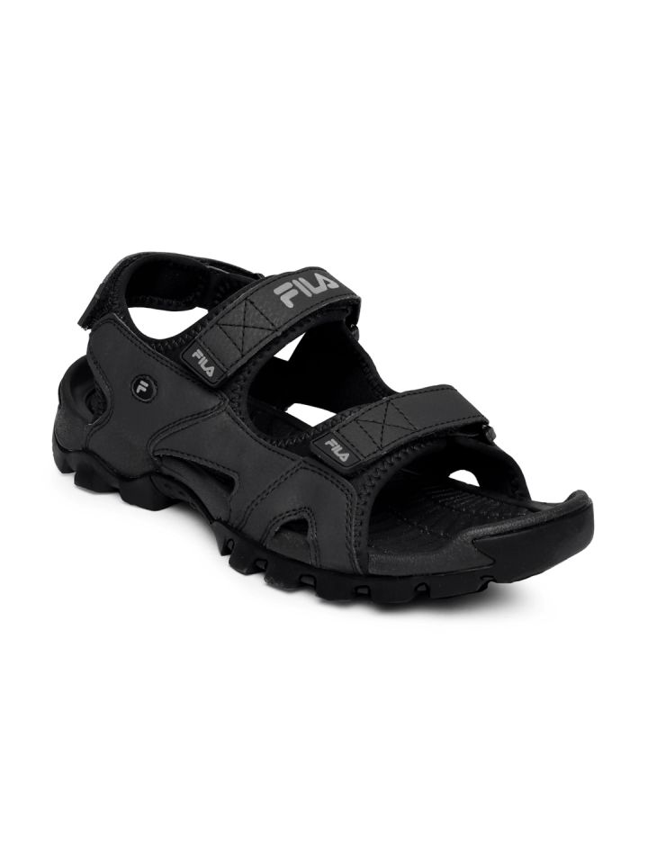 Buy FILA Men Black Sports Sandals - Sports Sandals for Men 1424994 Myntra