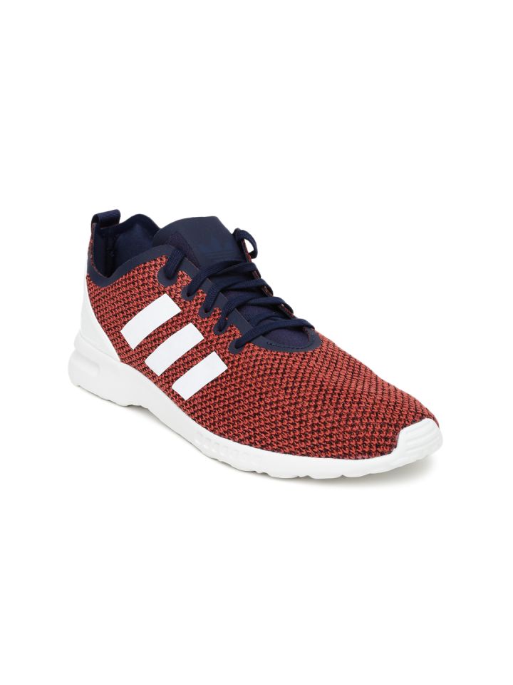 Adidas originals zx shop flux womens red