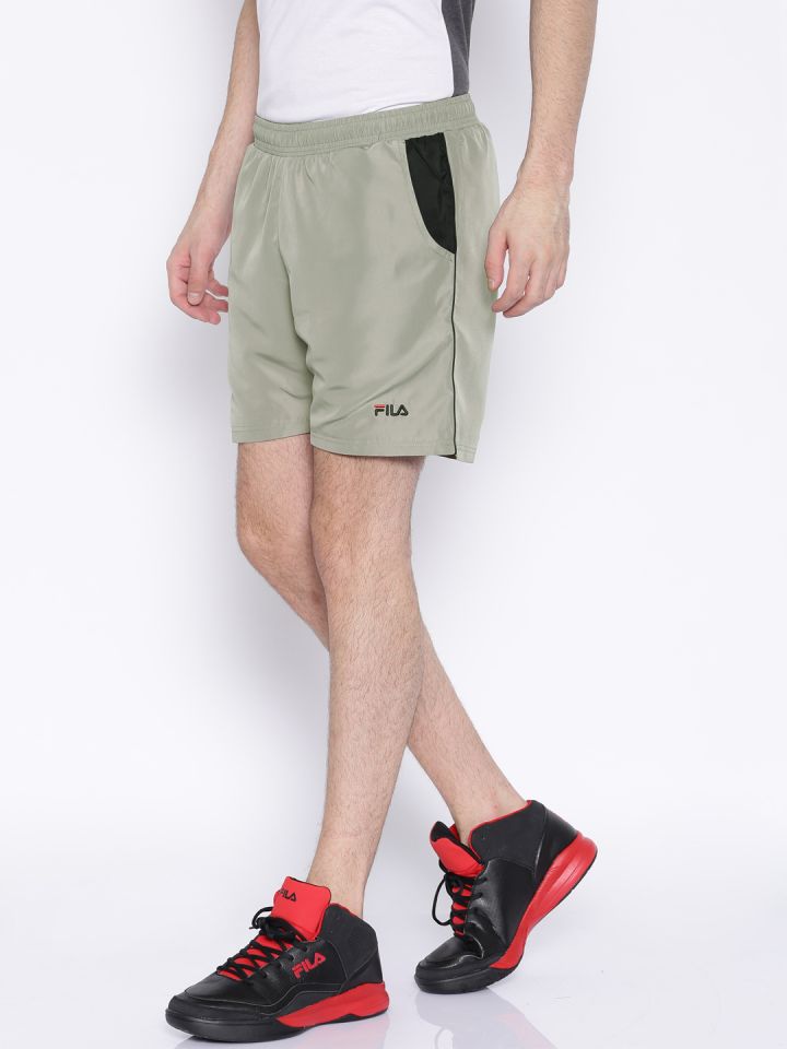 Buy FILA Grey SERVER Shorts Shorts for Men 1426874 Myntra