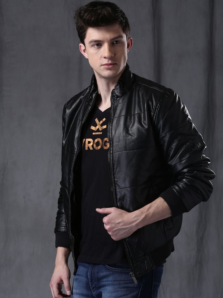black jacket myntra