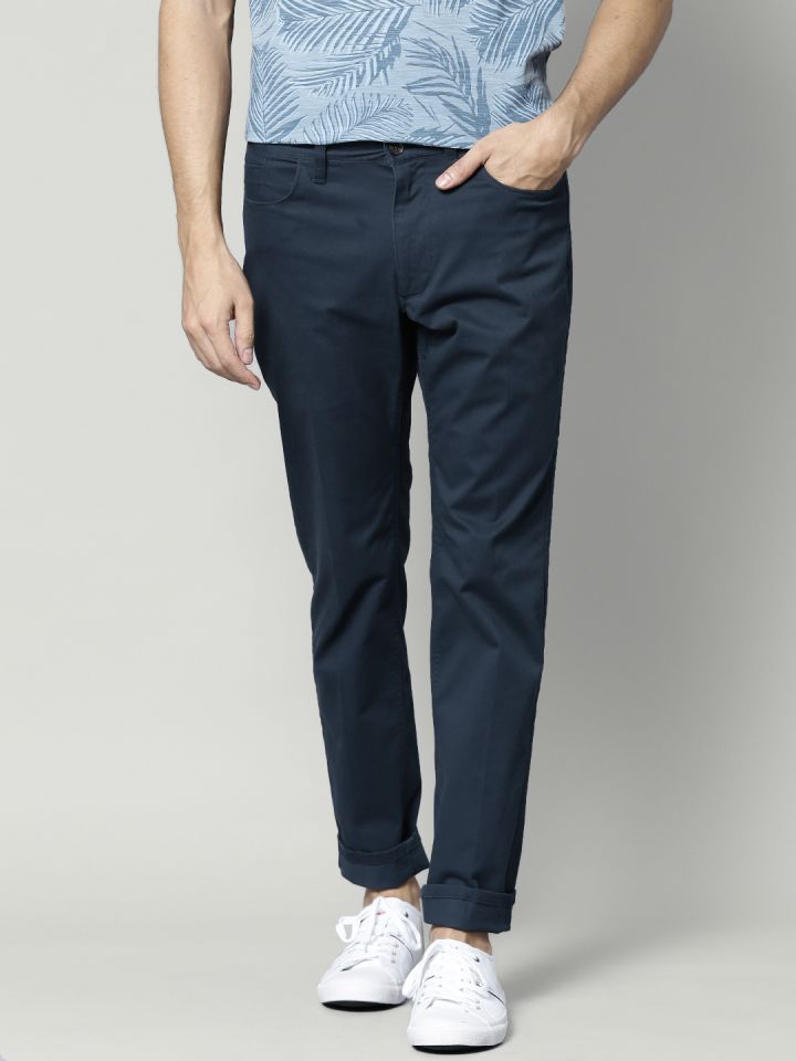 Blue Harbour by Marks Spencer Navy Super Slim Casual Trousers