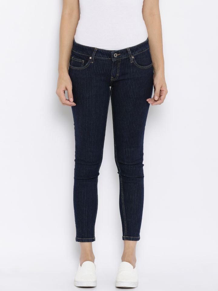 pinstripe jeans women