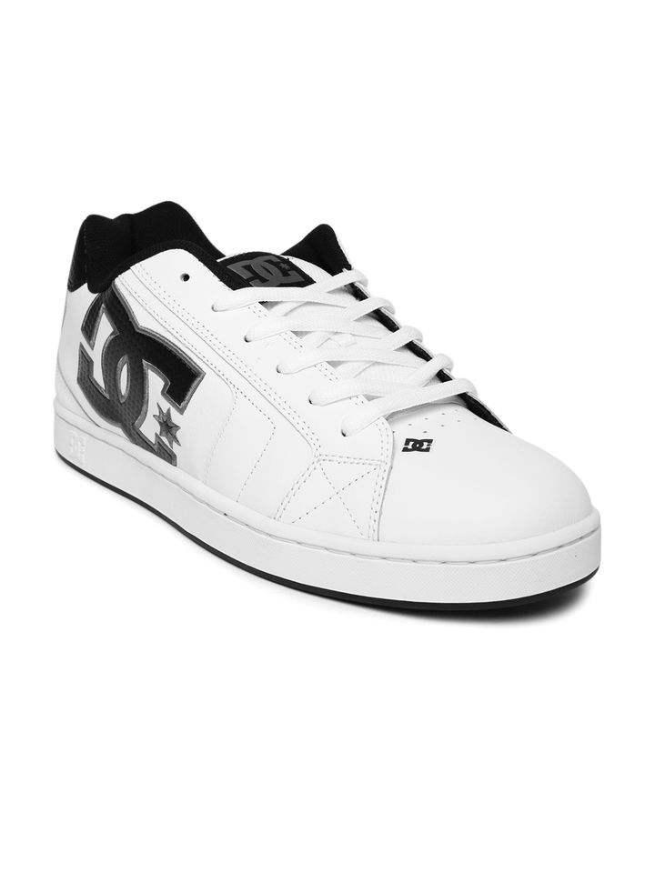 dc white leather shoes