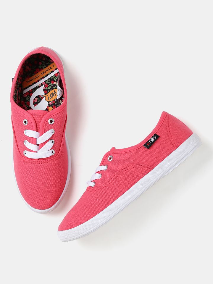 Myntra canvas shop shoes