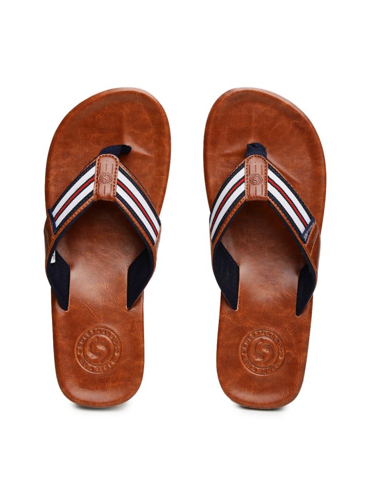 Solethreads Men Brown Flip Flops