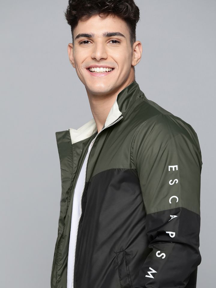 Black and green sales jacket