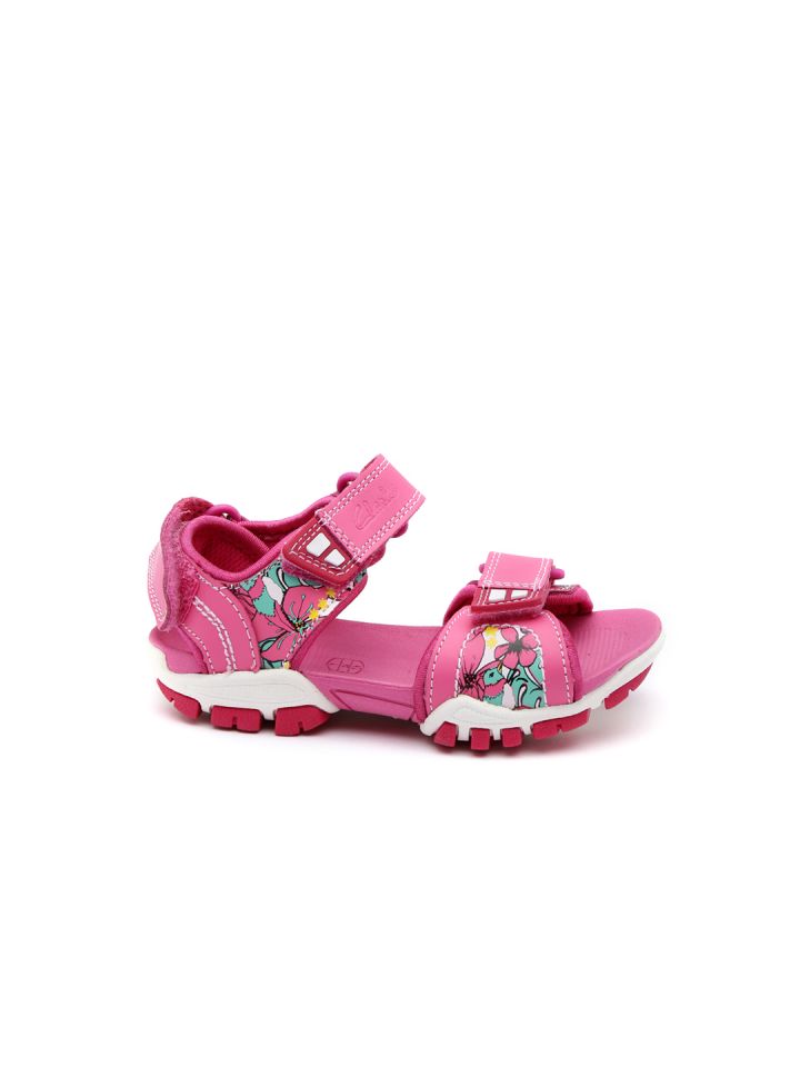 Clarks ladies hotsell pink sandals