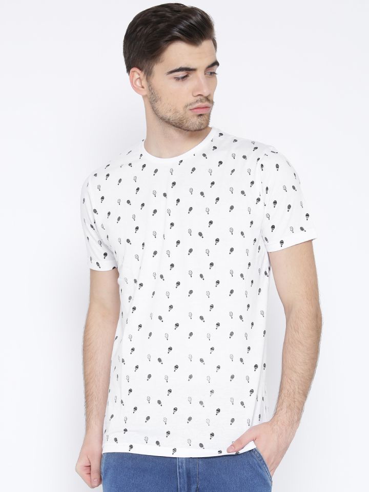 myntra white t shirt
