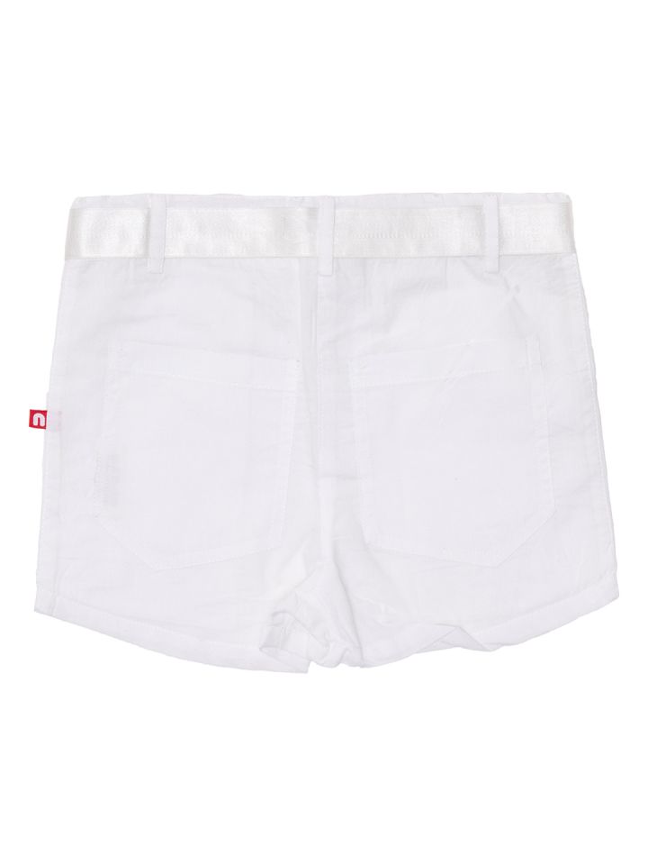 Buy Nino Bambino Girls White Solid Organic Cotton Regular Fit