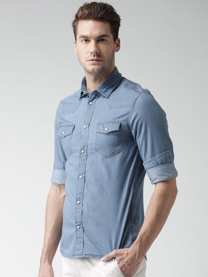 Celio sales denim shirt