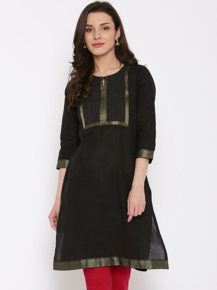 Pantaloons sale black kurti