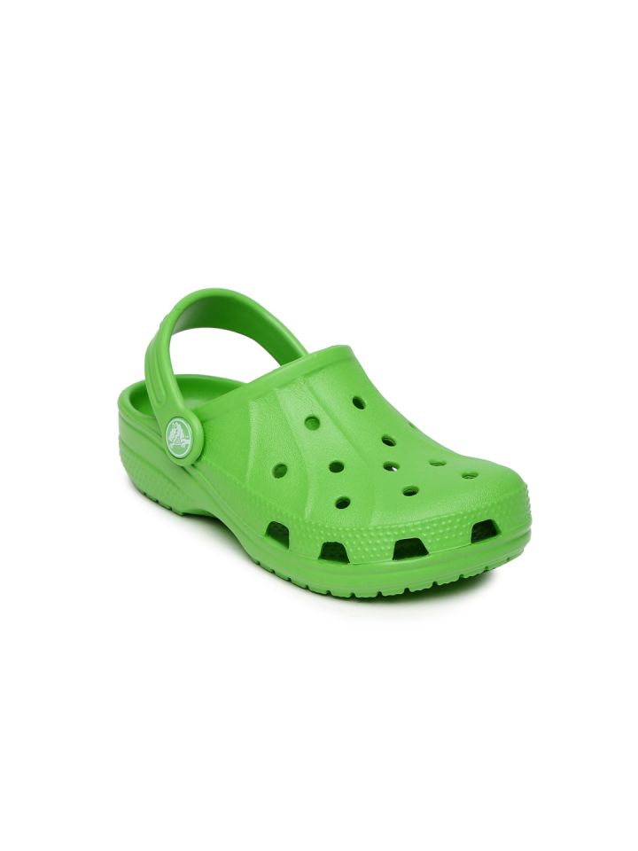 Buy Crocs Ralen Unisex Green Solid Clogs Flip Flops for Unisex Kids  1442313 Myntra