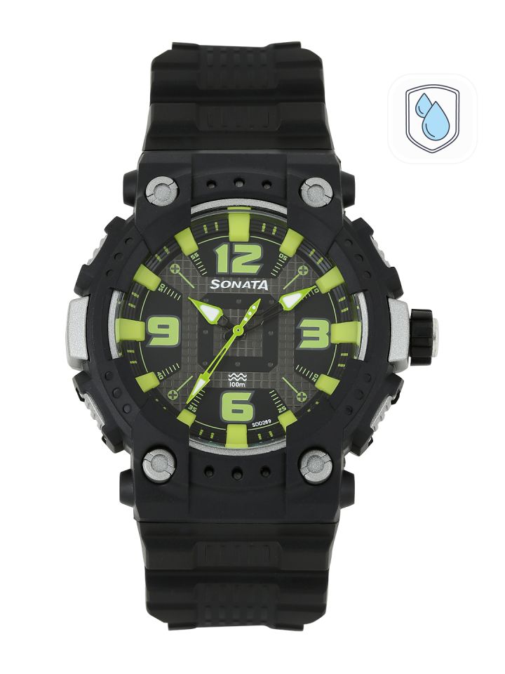 Buy Sonata Men Black Dial Watch 77014PP03J Watches for Men