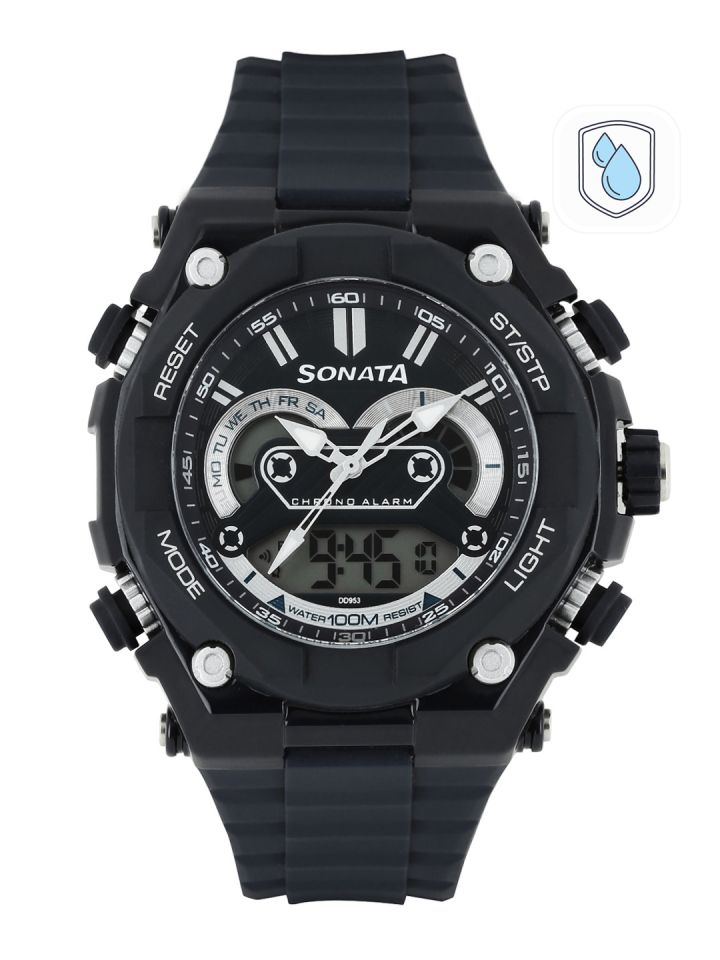 Buy Sonata Men Ocean Series Navy Analogue Digital Watch