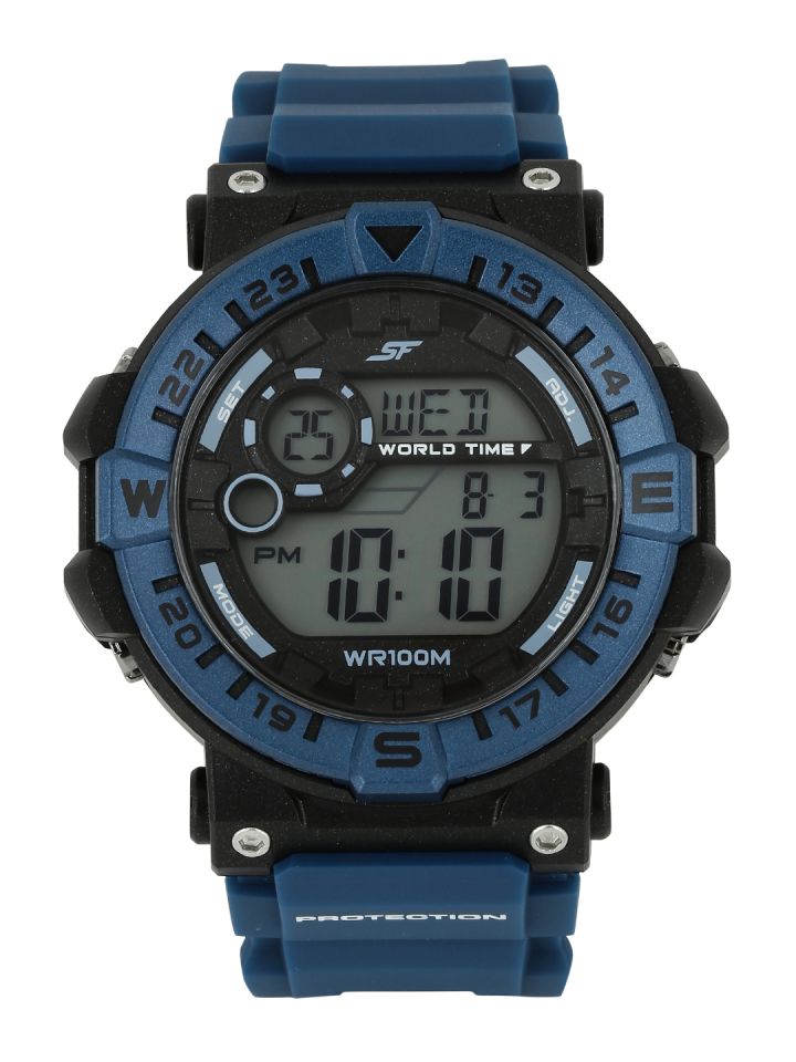 Buy Sonata Ocean Series Men Blue Digital Watch 77061PP03 Watches