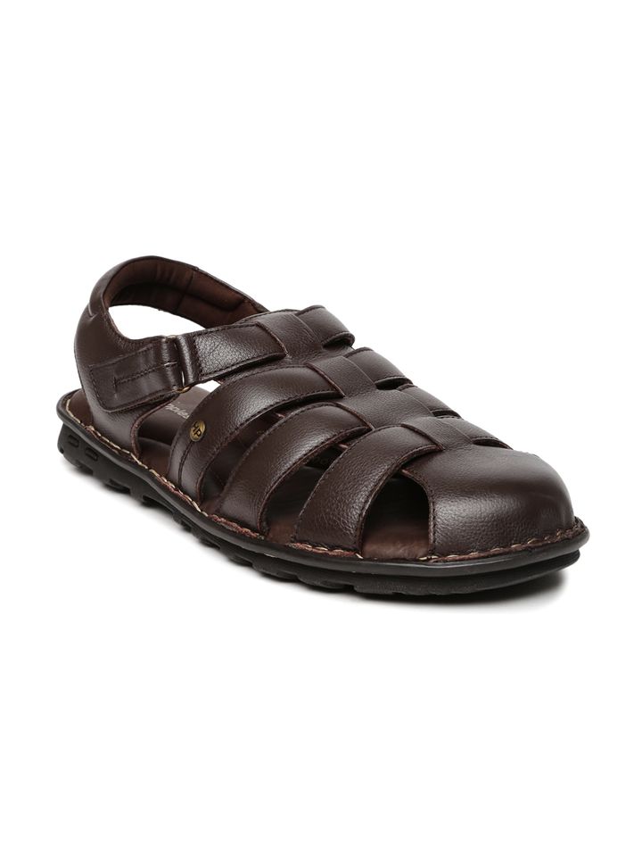 hush puppies brown leather sandals