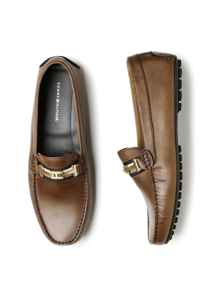 Tommy hilfiger tan on sale loafers