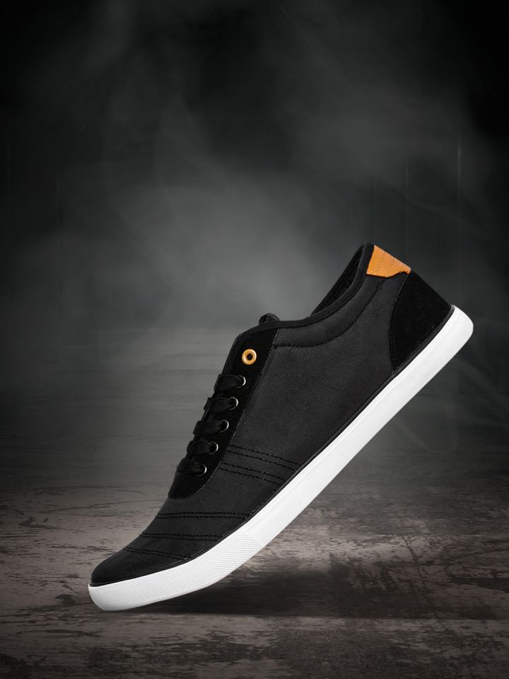 Roadster shoes black sneakers online