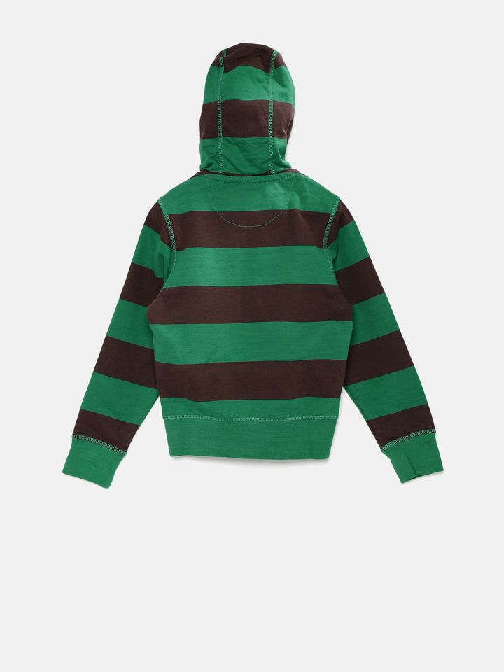 green and black sweatshirt