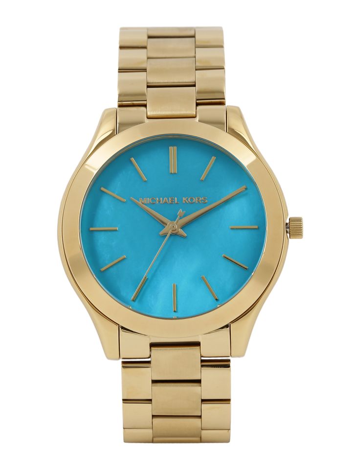Michael Kors Women Metallic Blue Dial Watch MK3492I